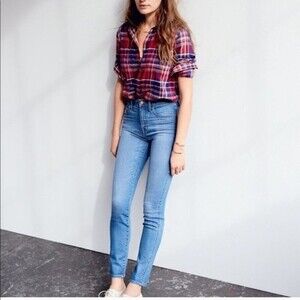 Madewell 10” High Riser Skinny Rosedale Wash Size 25